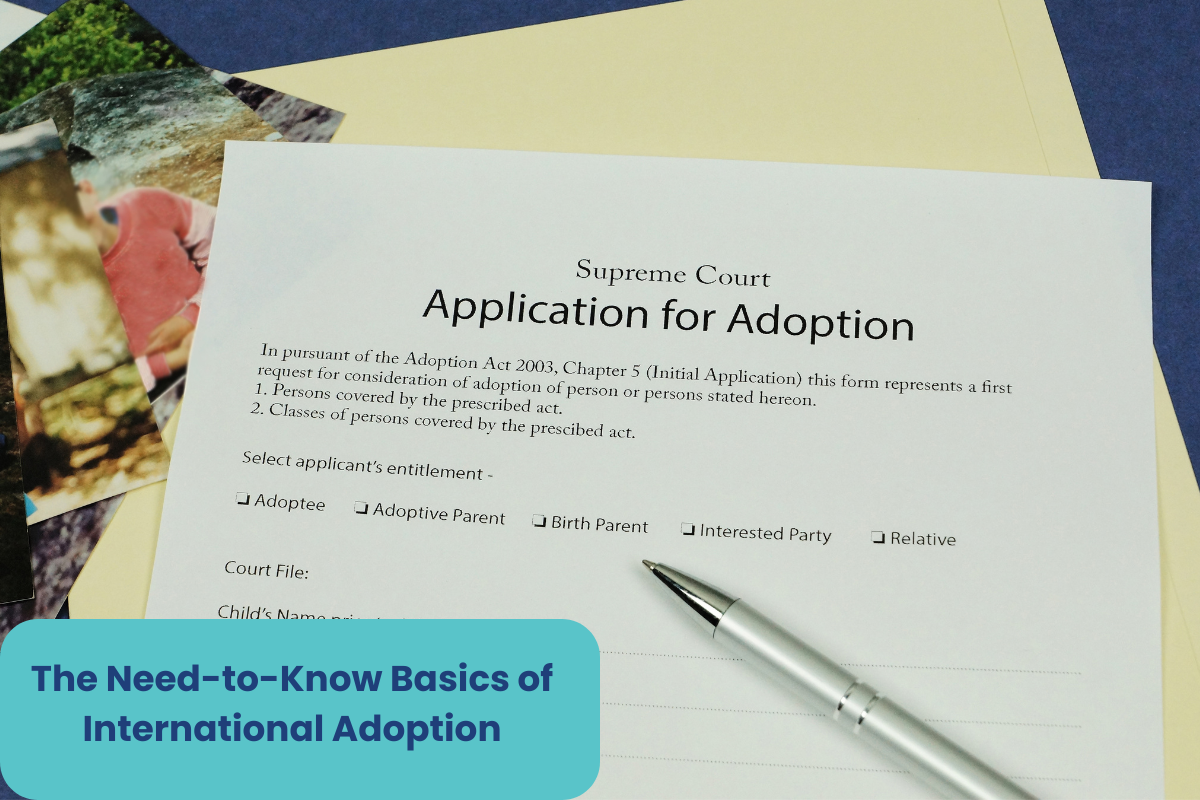 application for adoption papers on a table
