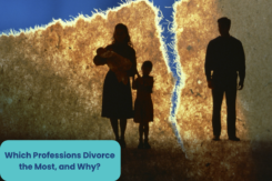 a broken shadow of a family - concept for divorce