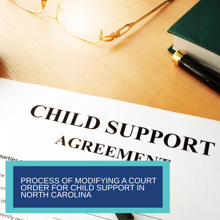 child support agreement document on the table